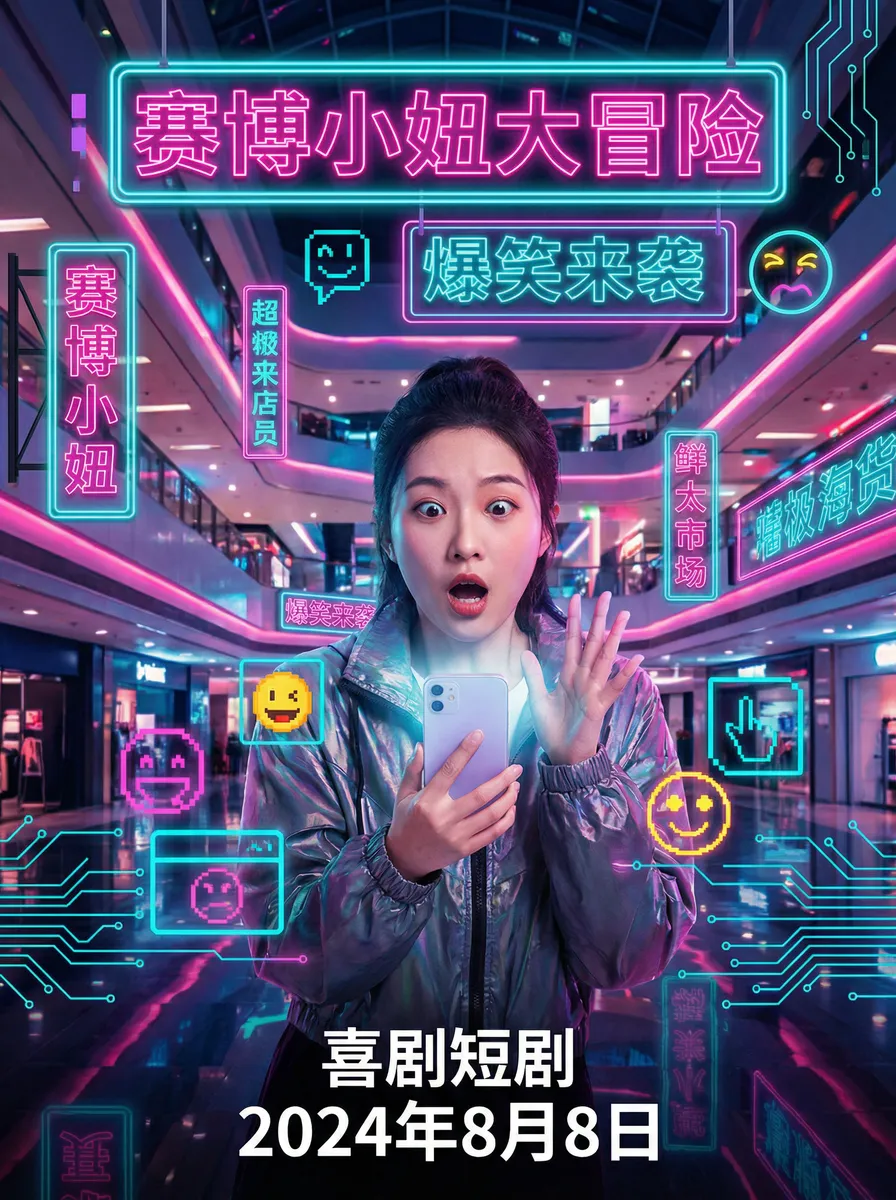 更衣服人偶坠入爱河 在线观看 搞笑喜剧短剧 - 赛博小妞大冒险海报